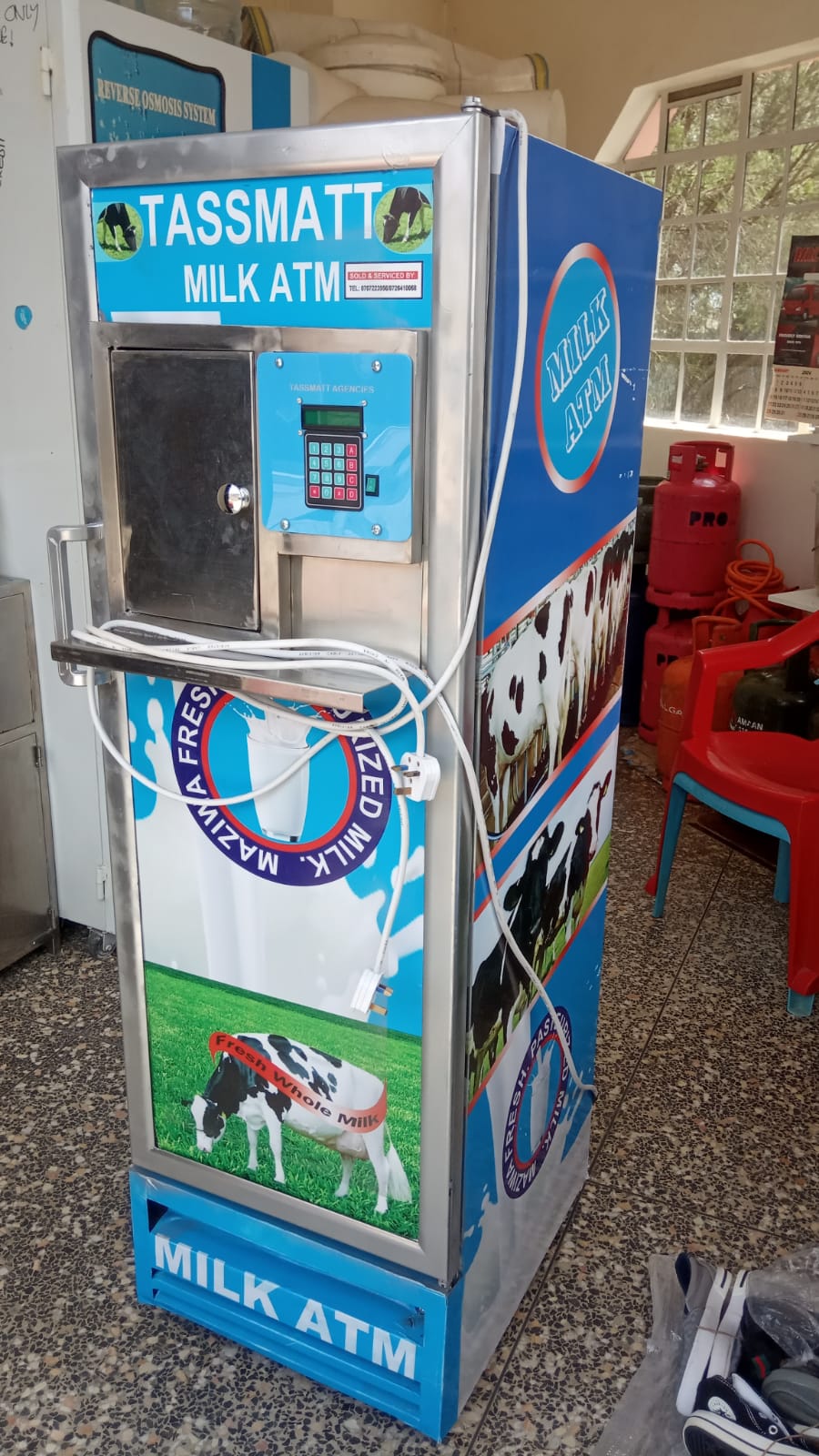 HAPPY CUSTOMER: Tassmatt Limited Introduces 100L Milk Vending ATM Machine in Mlolongo